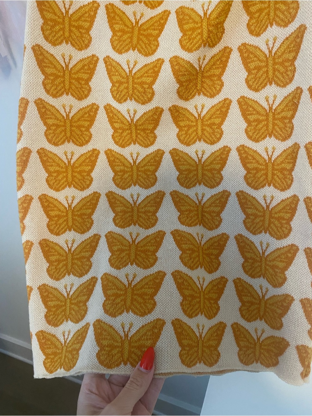 Halter Mini Dress with Butterfly Print - Picture 4 of 7